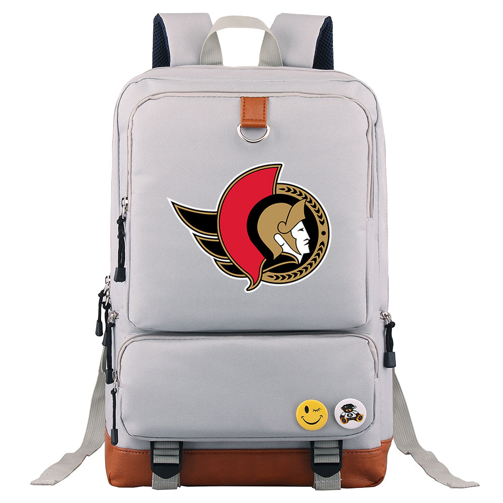 Ottawa Senators Hockey Team Proof Backpack NoteBook Laptop School Bag