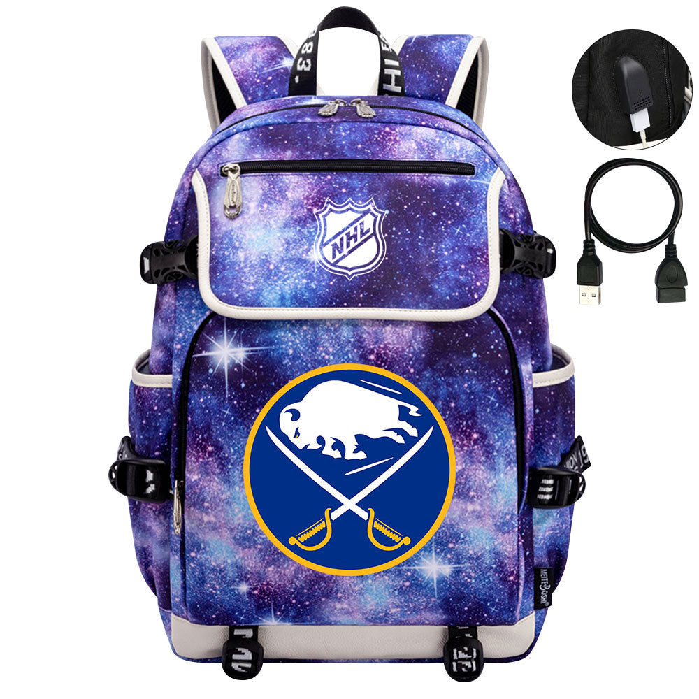 Buffalo Sabres Hockey League Backpack School Notebook Travel Bags