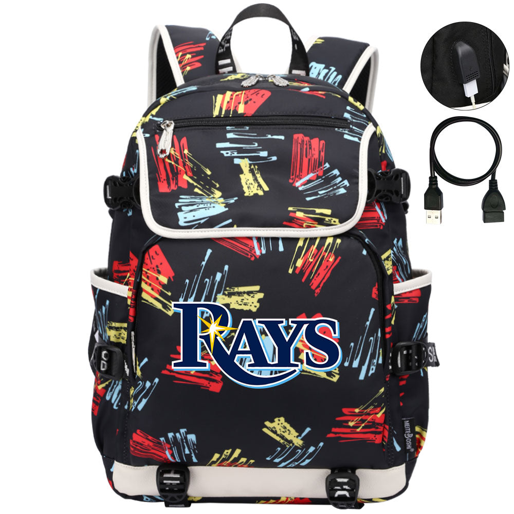 Tampa Bay Rays Backpack School Notebook Travel Bags