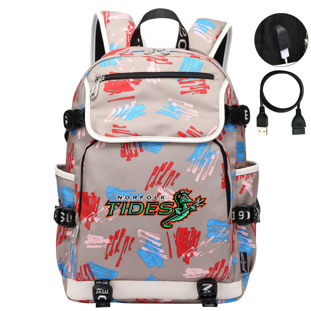 Norfolk Tides Backpack School Notebook Travel Bags