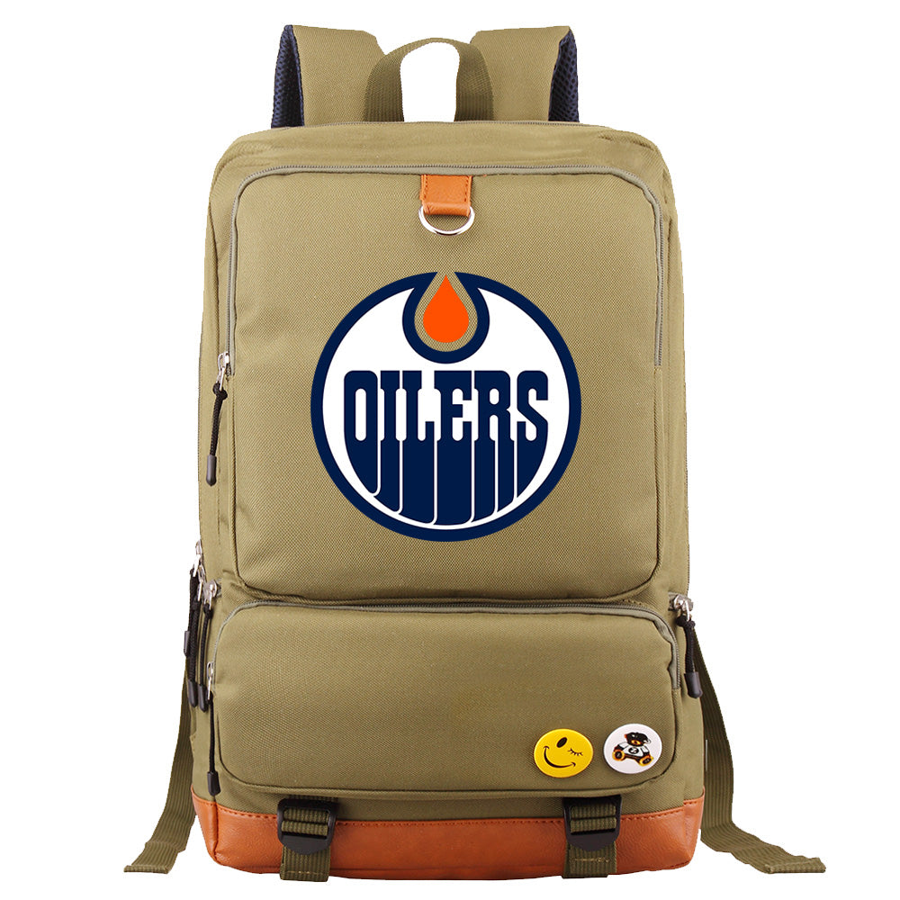 Edmonton Oilers Hockey Team Proof Backpack NoteBook Laptop School Bag