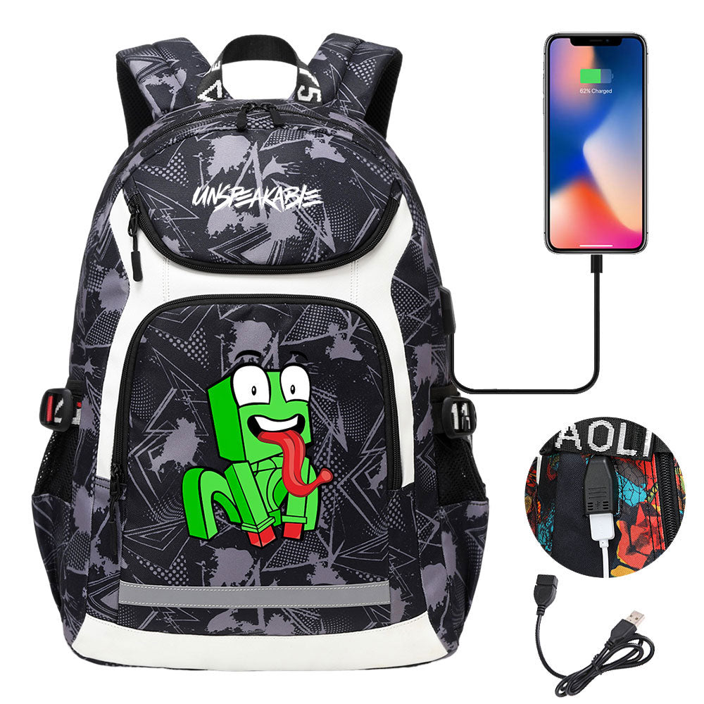 Unspeakable Gaming Backpack School Notebook Travel Bags With USB