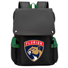 Florida Panthers Hockey Team School Backpack Oxford Laptop Bag