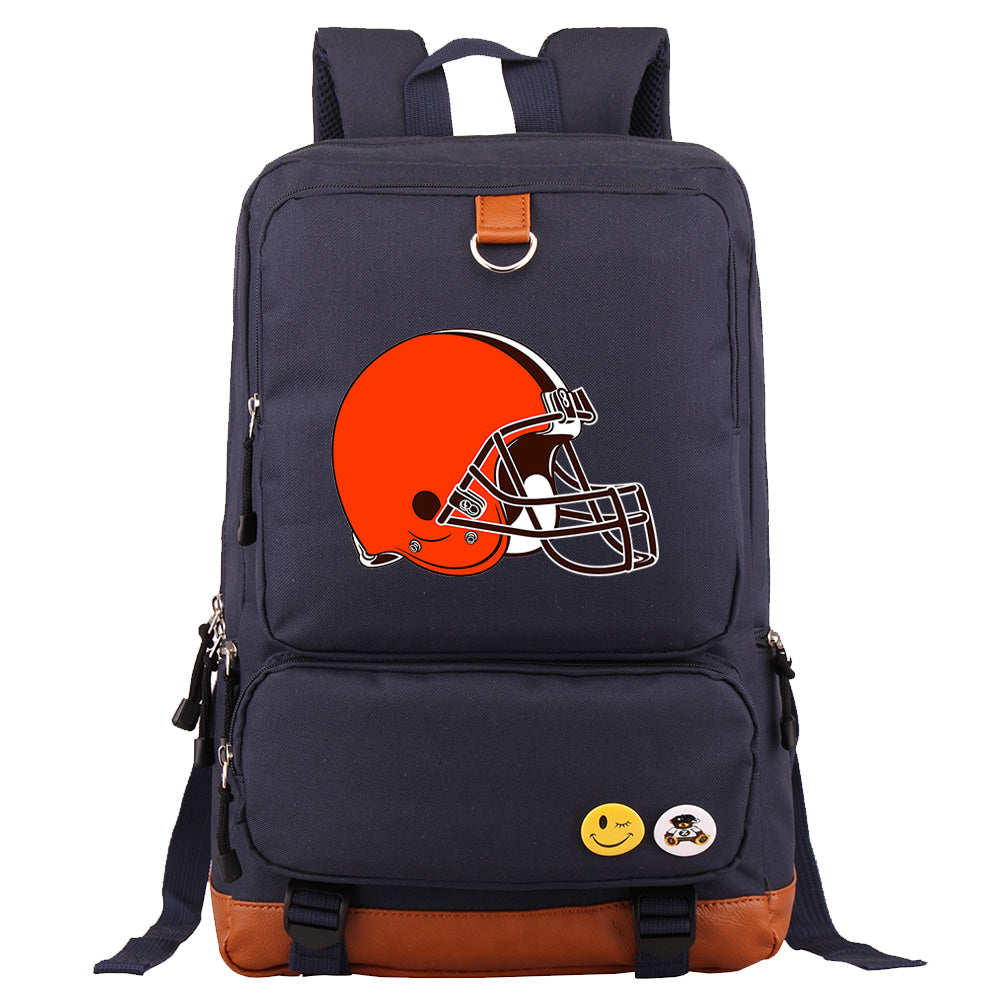 Cleveland Browns Football Team Rugby Proof Backpack NoteBook Laptop School Bag