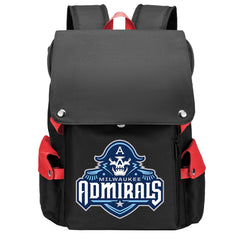 Milwaukee Admirals AHL School Backpack Oxford Laptop Bag