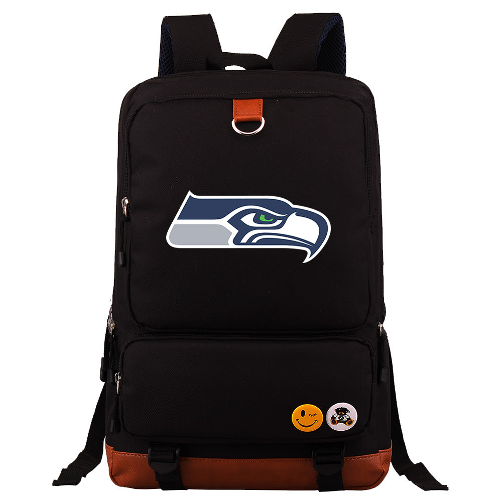 Seattle Seahawks Football Team Rugby Proof Backpack NoteBook Laptop School Bag