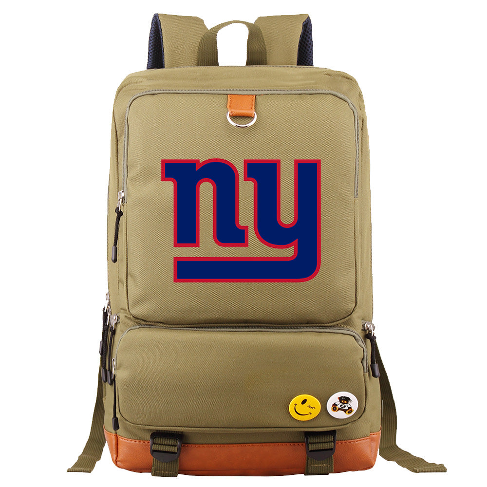 New York Giants Football Team Rugby Proof Backpack NoteBook Laptop School Bag