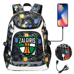 Zalgiris Backpack School Notebook Travel Bags With USB