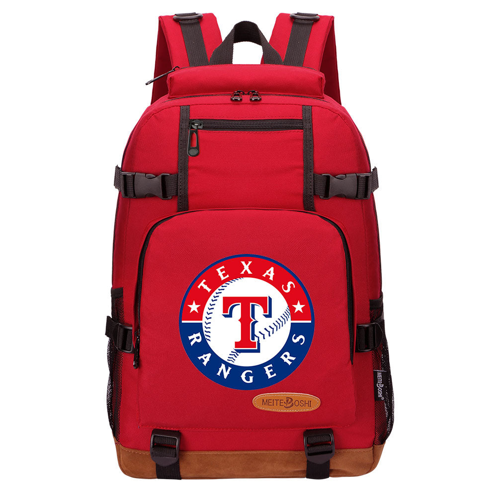 Texas Rangers Waterproof Backpack School Notebook Travel Bag