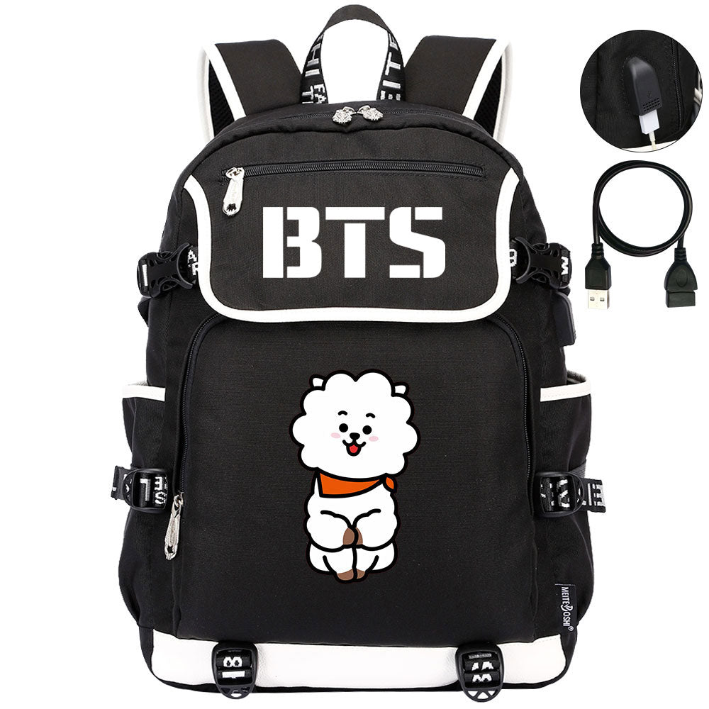 BTS RJ Backpack School Notebook Travel Bags