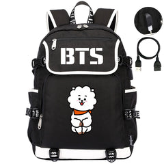 BTS RJ Backpack School Notebook Travel Bags