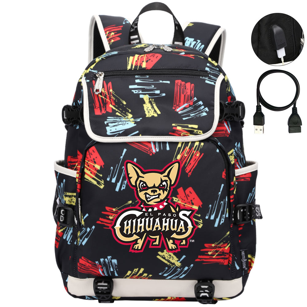El Paso Chihuahuas Backpack School Notebook Travel Bags