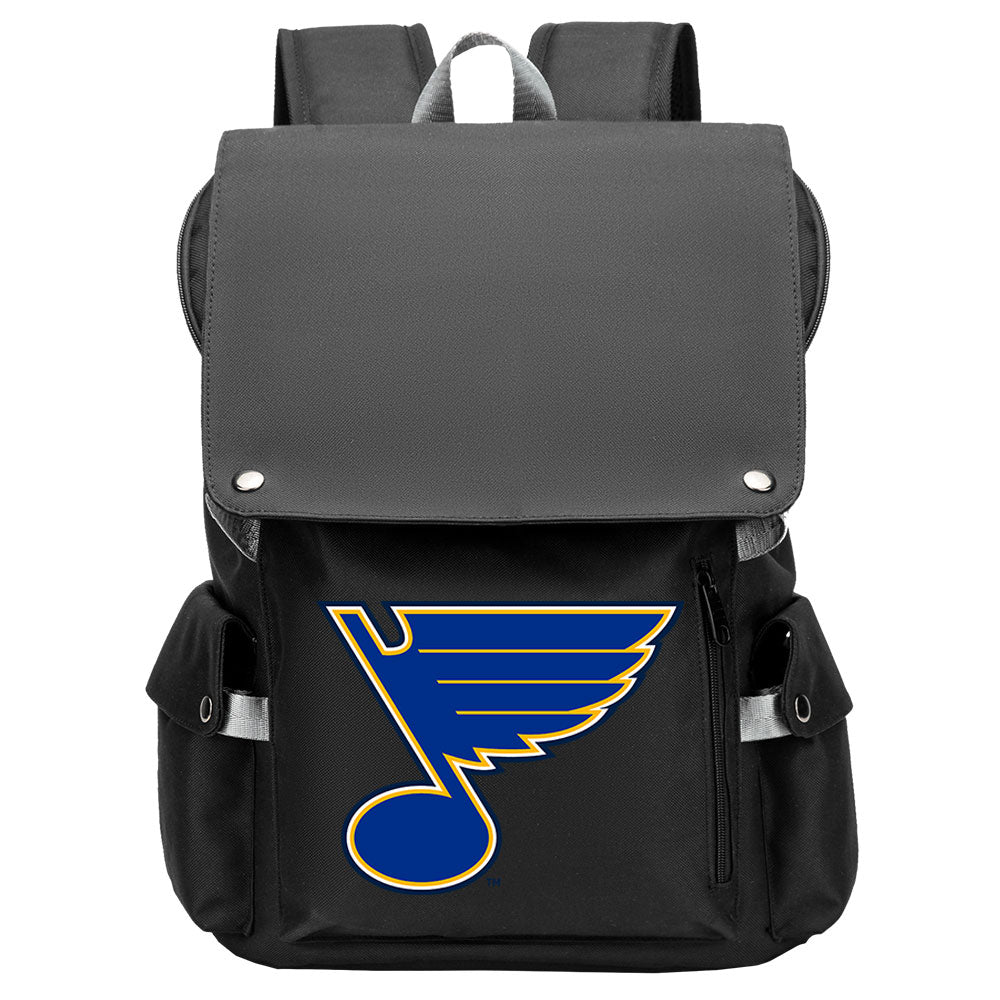 St Louis Blues Hockey Team School Backpack Oxford Laptop Bag