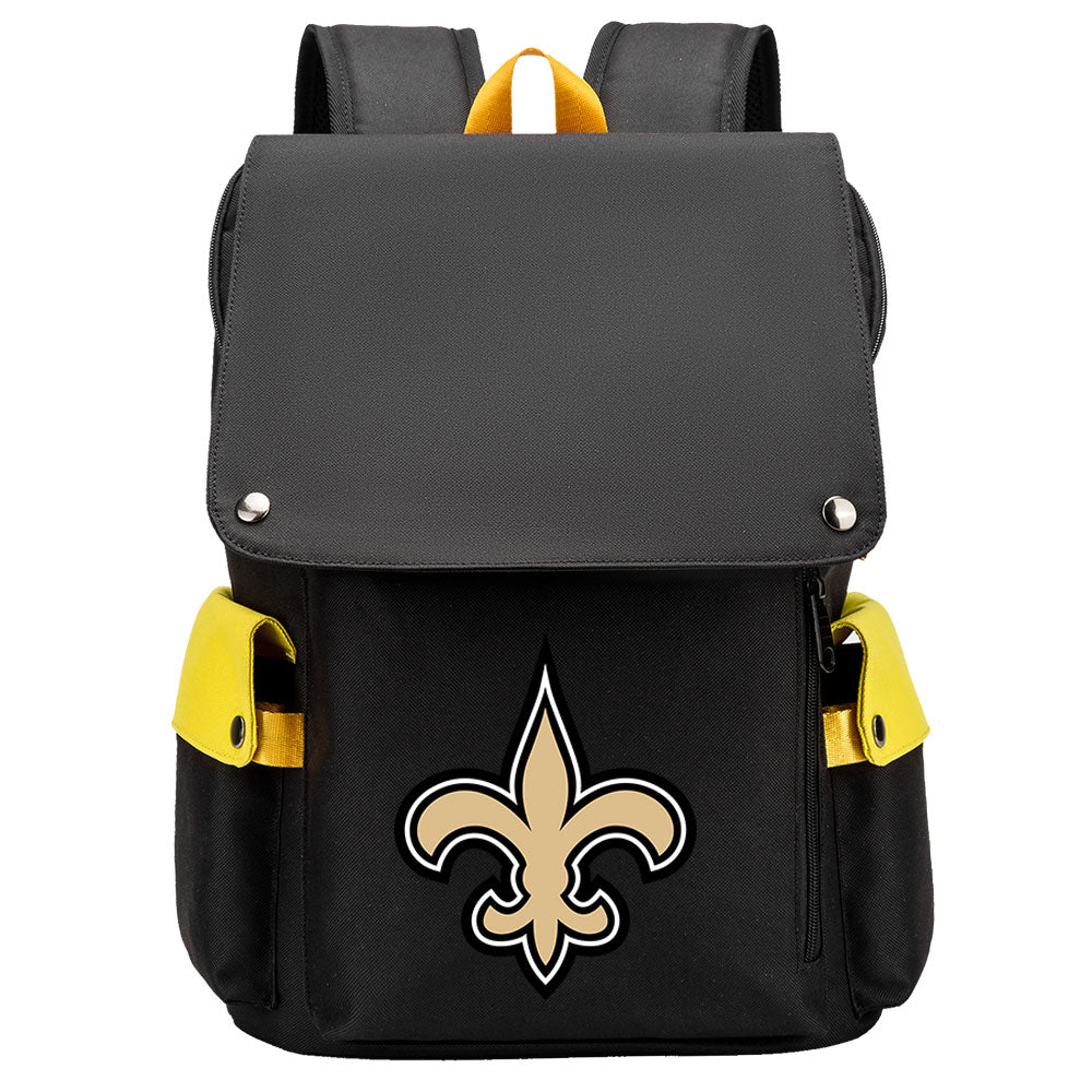 New Orleans Saints Football Team Rugby Laptop Backpack Oxford School Bag