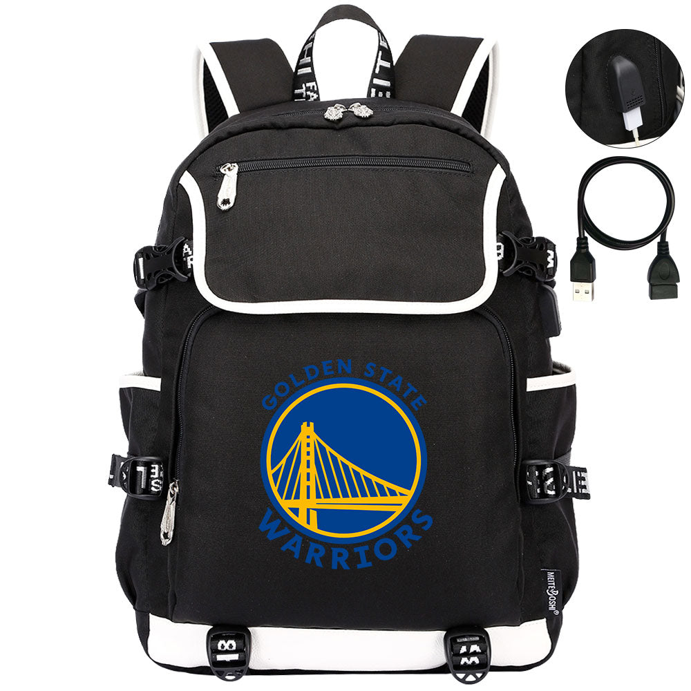 Golden State Warriors Backpack School Notebook Travel Bags