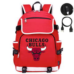 Chicago Bulls Backpack School Notebook Travel Bags