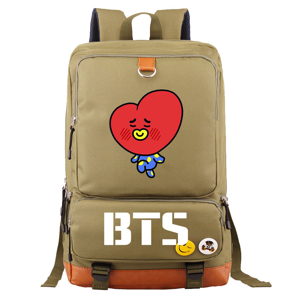 BTS TATA Proof Backpack NoteBook Laptop School Bag
