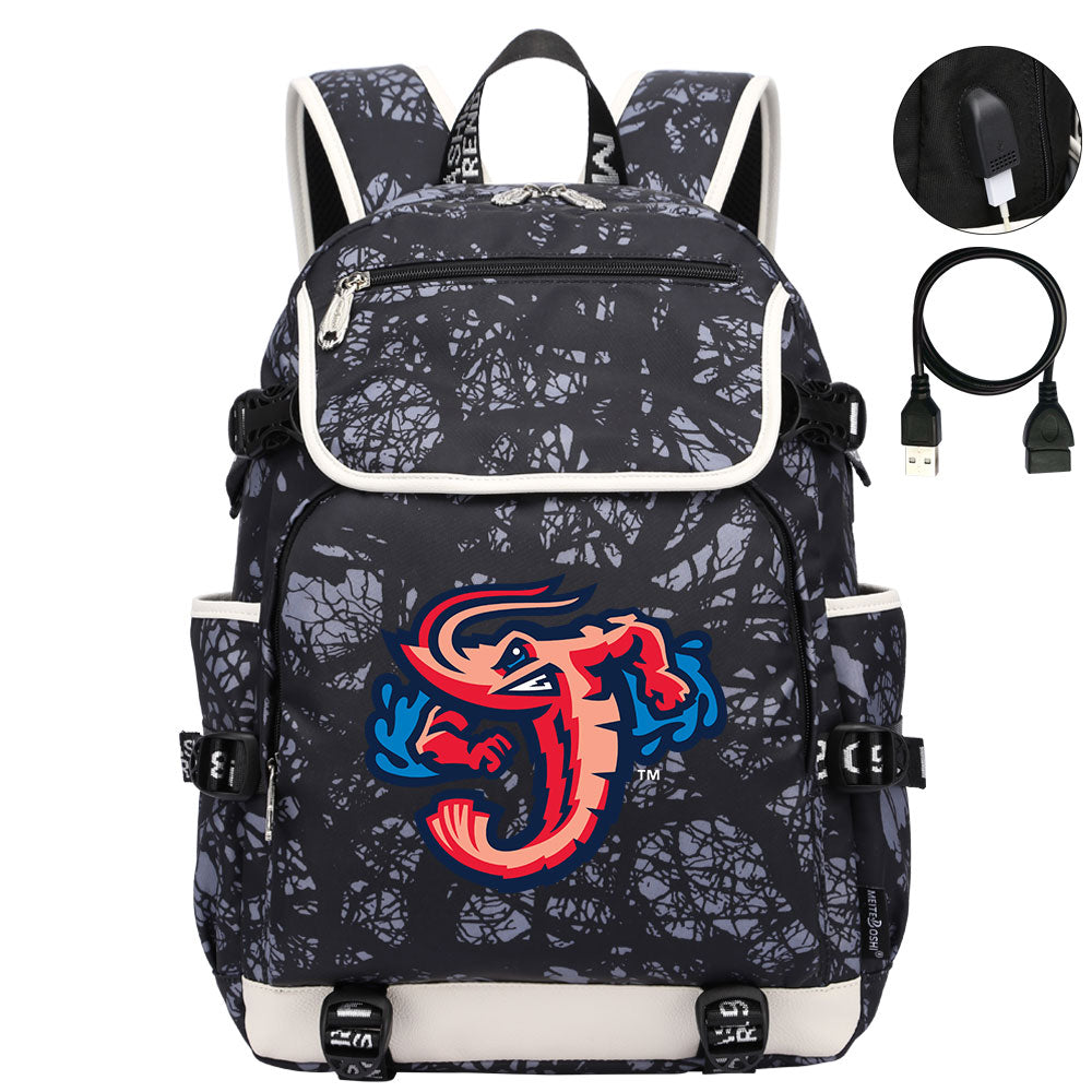 Jacksonville Jumbo Shrimp Backpack School Notebook Travel Bags
