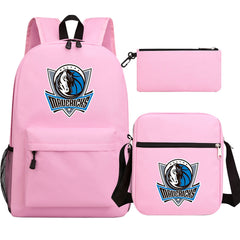 Dallas Mavericks Basketball School Backpack Shoulder Bag Pencil Bags 3pcs Set