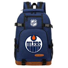 Edmonton Oilers Hockey League  Waterproof Backpack School Notebook Travel Bag