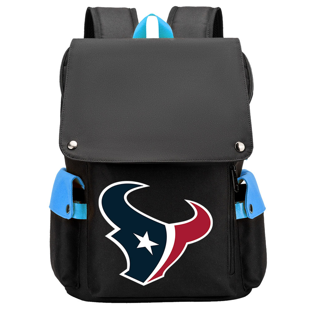 Houston Texans Football Team Rugby Laptop Backpack Oxford School Bag