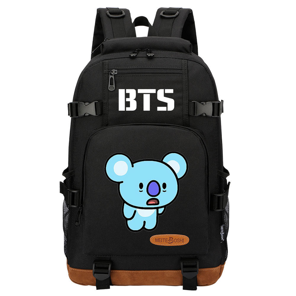 Kpop BTS Koya RM Waterproof Backpack School Notebook Travel Bag