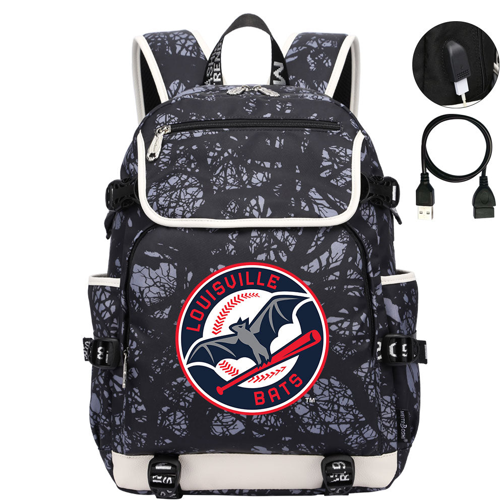Louisville Bats Backpack School Notebook Travel Bags
