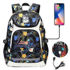 Washington Capitals Hockey League Backpack School Notebook Travel Bags With USB