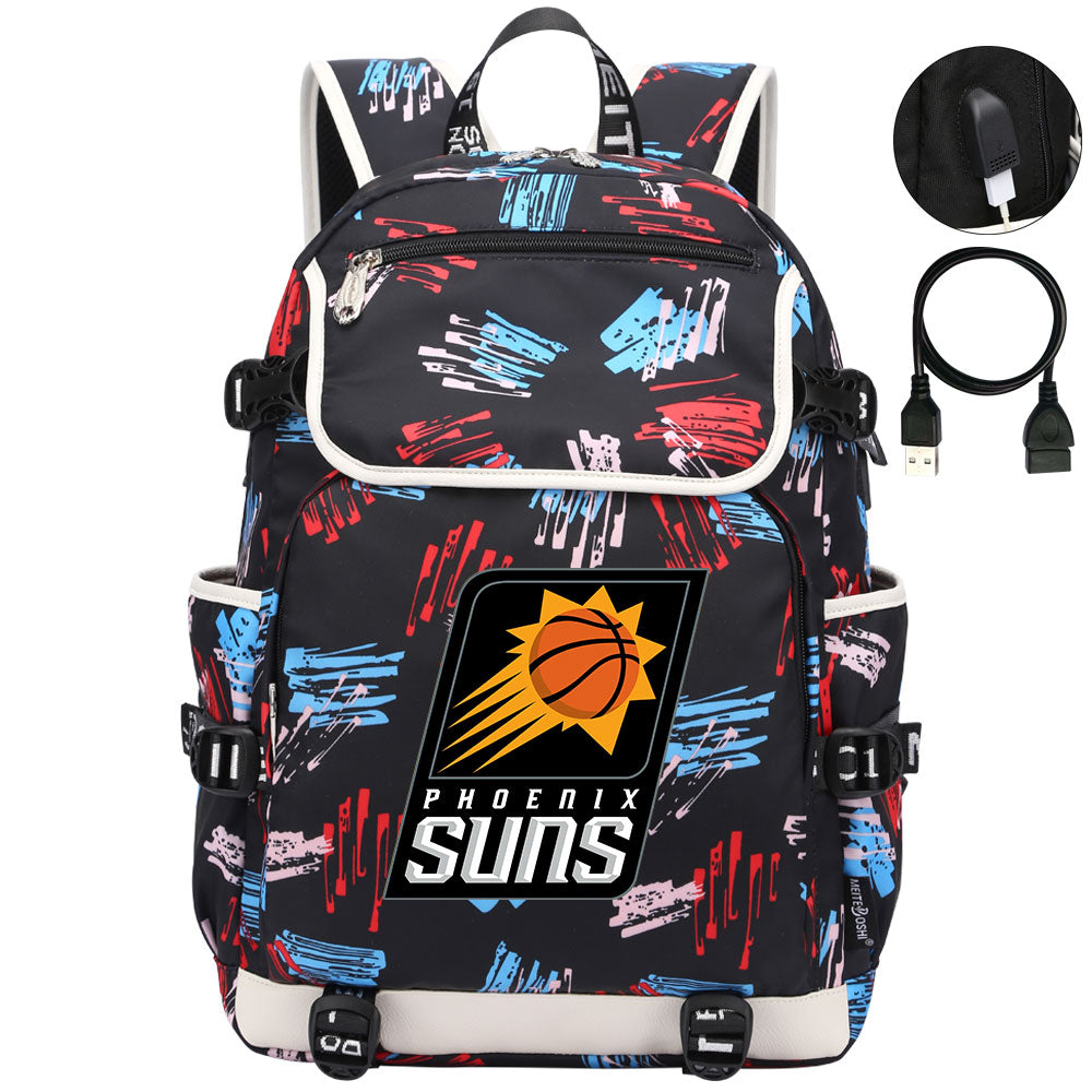 Phoenix Suns Backpack School Notebook Travel Bags