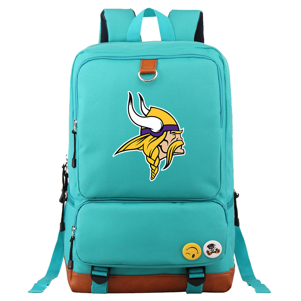Minnesota Vikings Football Team Rugby Proof Backpack NoteBook Laptop School Bag