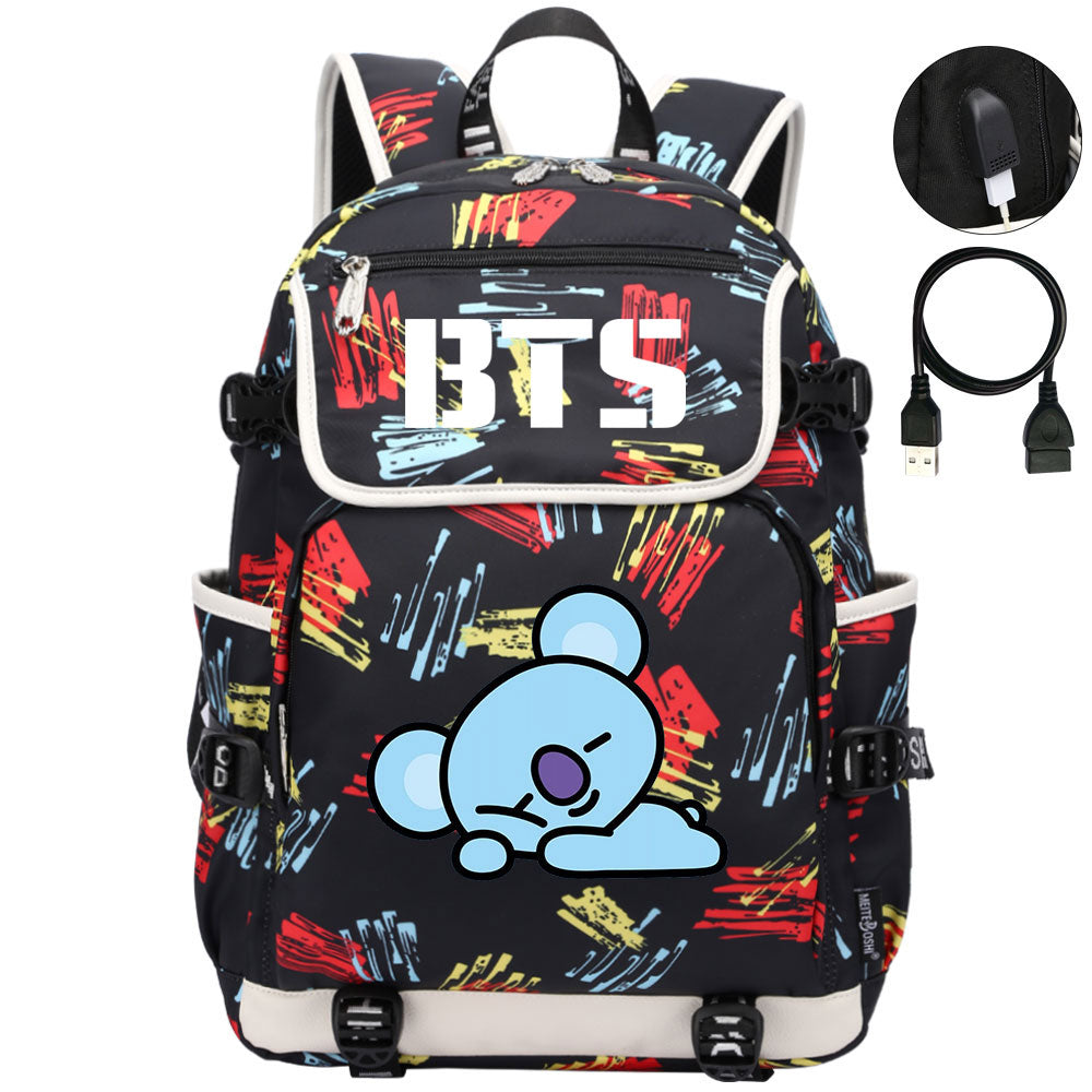 BTS Koya Backpack School Notebook Travel Bags