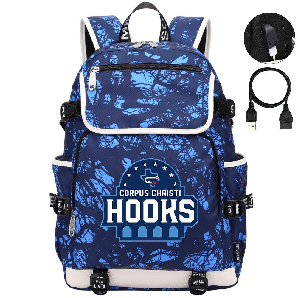 Corpus Christi Hooks Backpack School Notebook Travel Bags