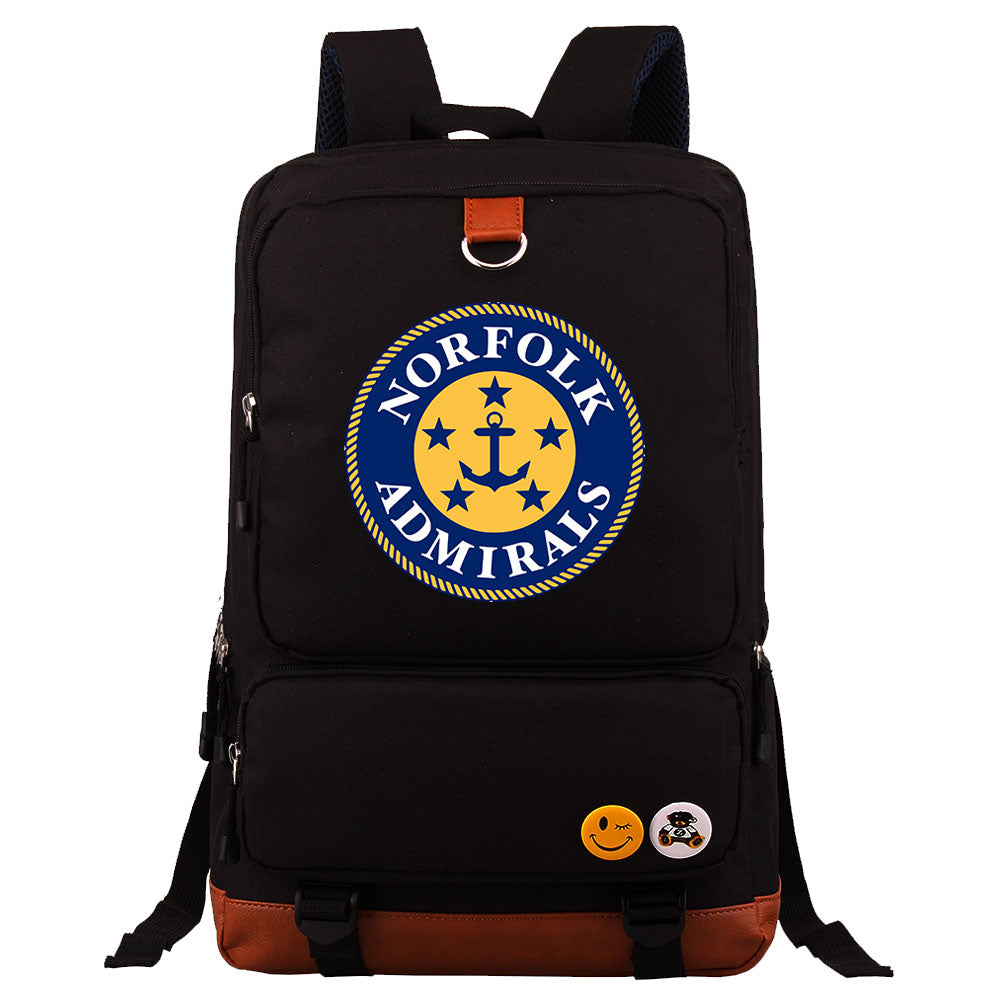 Norfolk Admirals Proof Backpack NoteBook Laptop School Bag