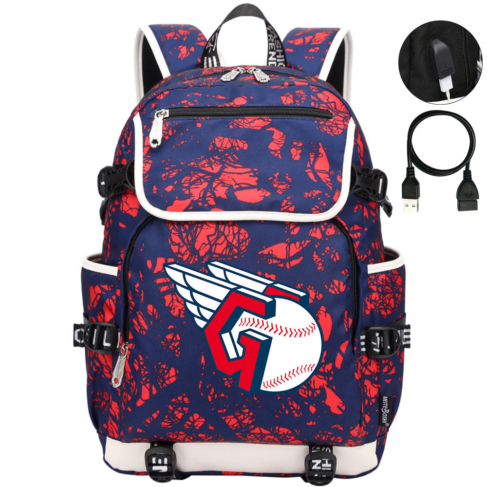 Cleveland Guardians Backpack School Notebook Travel Bags