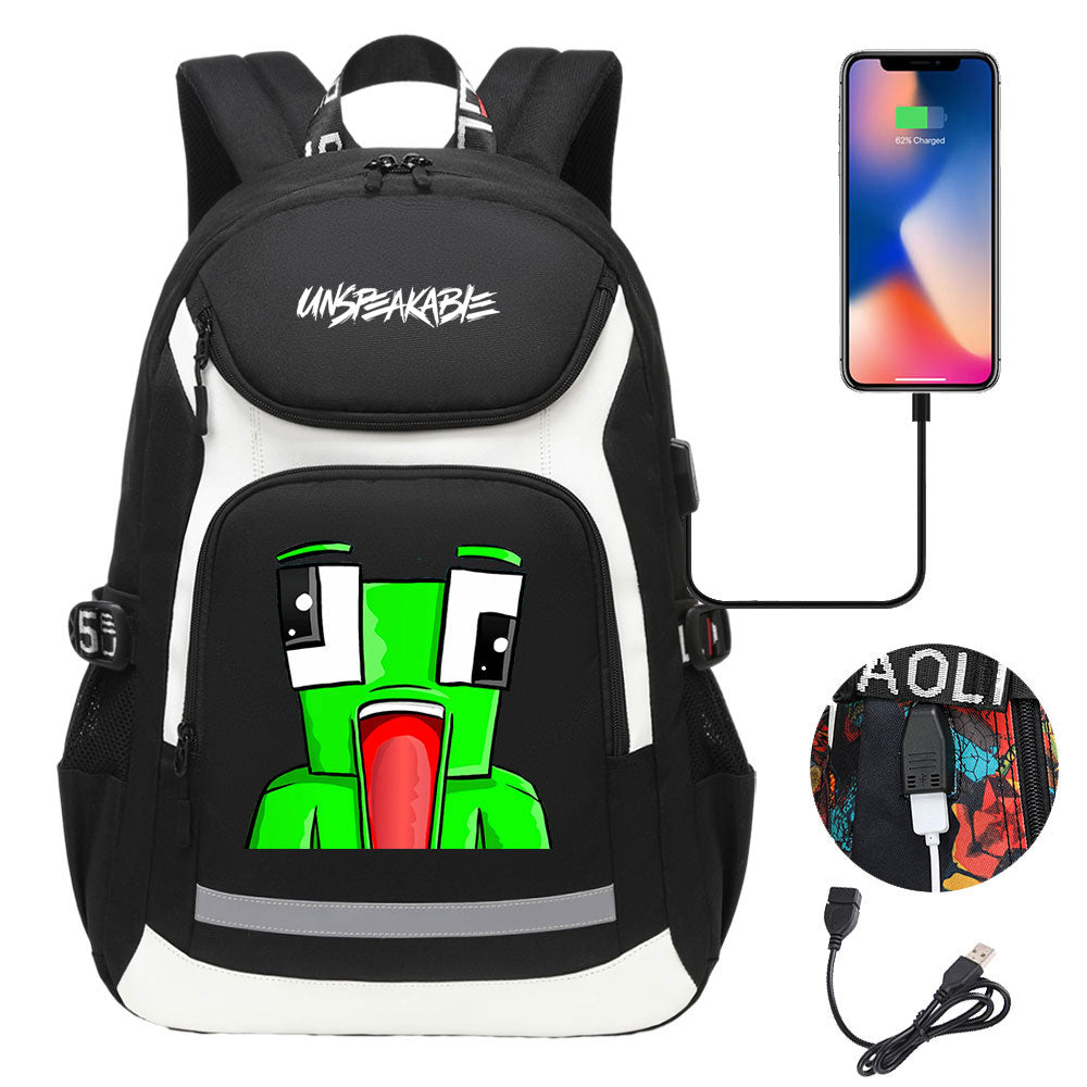 Unspeakable Gaming Backpack School Notebook Travel Bags With USB