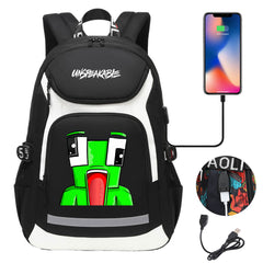Unspeakable Gaming Backpack School Notebook Travel Bags With USB
