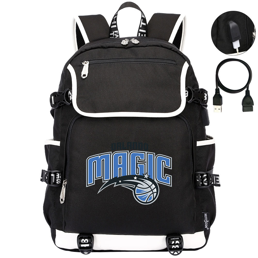 Orlando Magic Backpack School Notebook Travel Bags