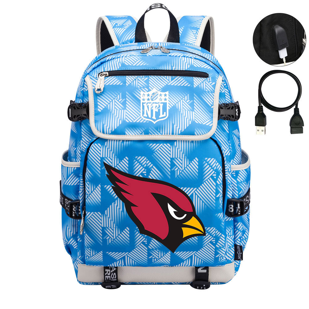 Arizona Cardinals Football Team Rugby Backpack School Notebook Travel Bag