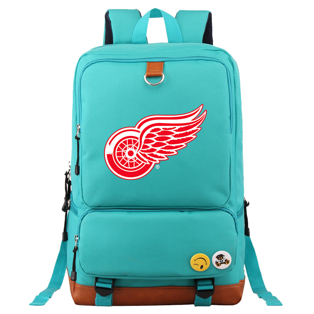 Detroit Red Wings Hockey Team Proof Backpack NoteBook Laptop School Bag
