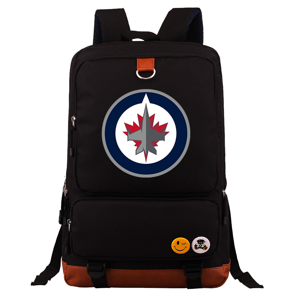 Winnipeg Jets Hockey Team Proof Backpack NoteBook Laptop School Bag