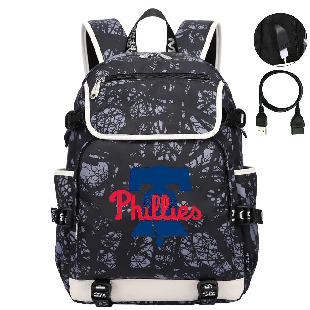Philadelphia Phillies Backpack School Notebook Travel Bags