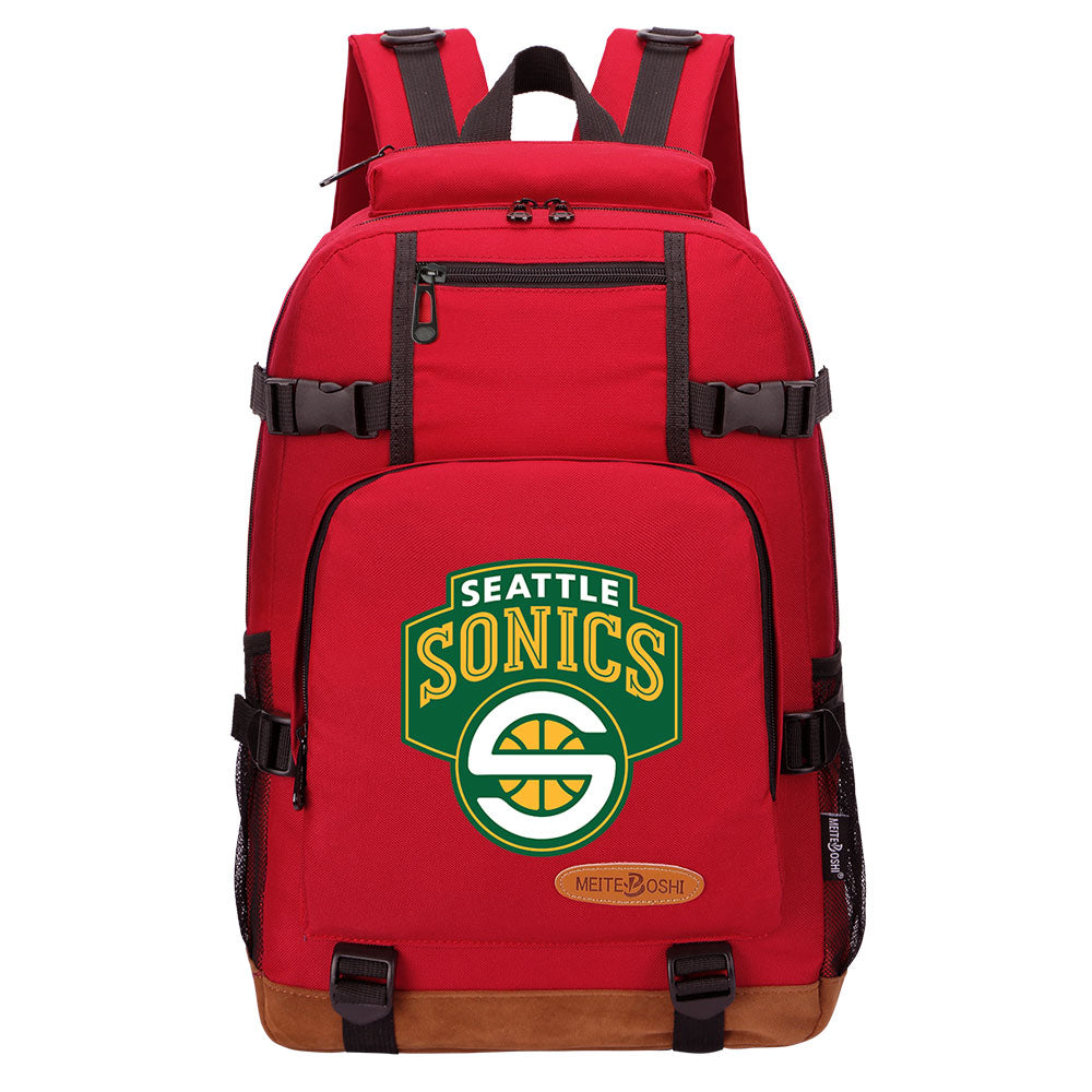Seattle SuperSonics Waterproof Backpack School Notebook Travel Bag