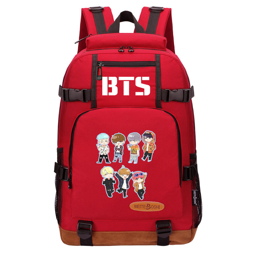 Kpop BTS Waterproof Backpack School Notebook Travel Bag