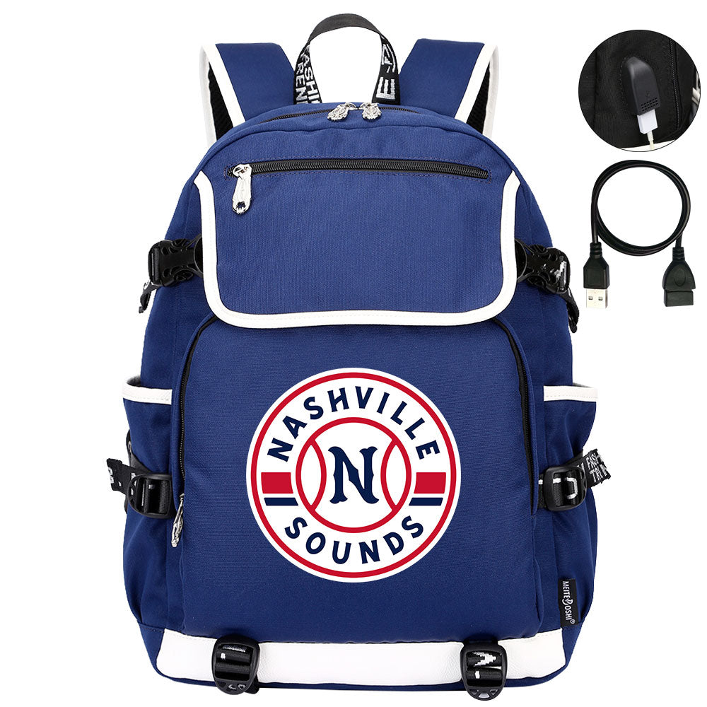 Nashville Sounds Backpack School Notebook Travel Bags