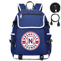 Nashville Sounds Backpack School Notebook Travel Bags