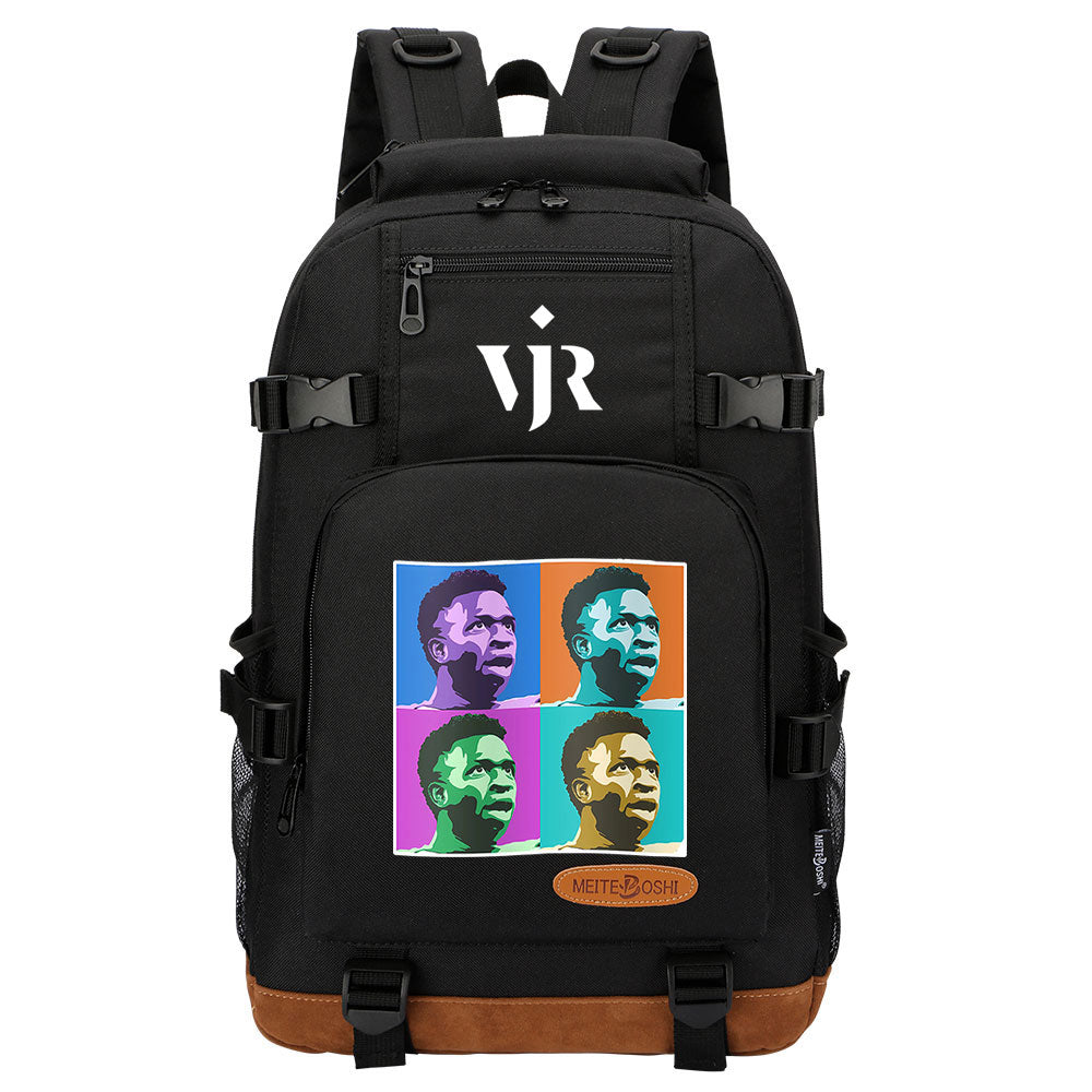 Vinicius Junior FC Waterproof Backpack School Notebook Travel Bag