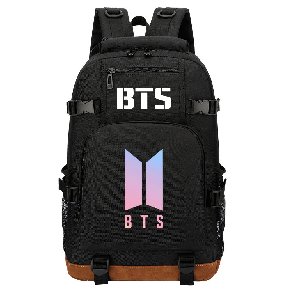 Kpop BTS Waterproof Backpack School Notebook Travel Bag