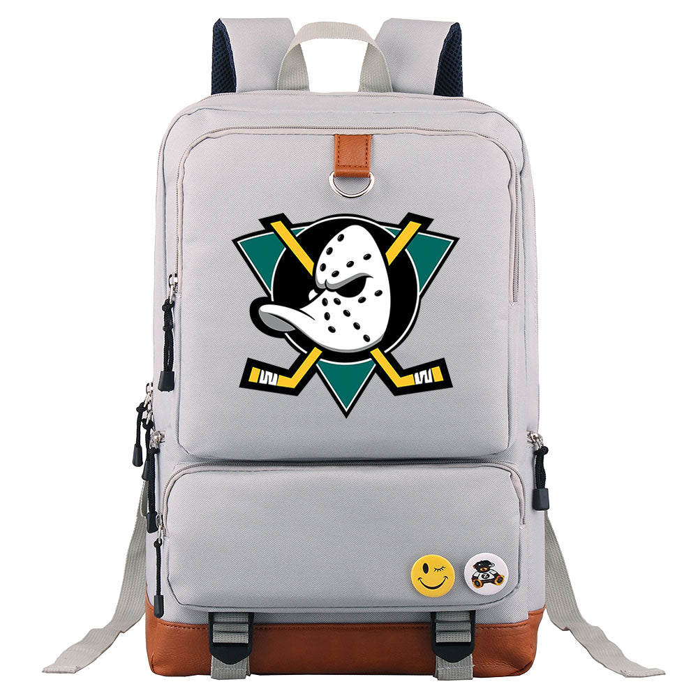 Anaheim Ducks Hockey Team Proof Backpack NoteBook Laptop School Bag