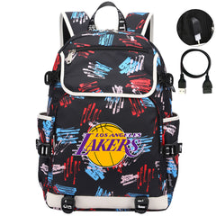 Los Angeles Lakers Backpack School Notebook Travel Bags