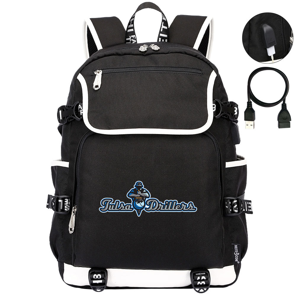 Tulsa Drillers Backpack School Notebook Travel Bags